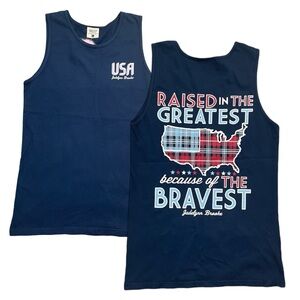 Jadelynn Brooke USA Patriotic Brave Tank Top Tee